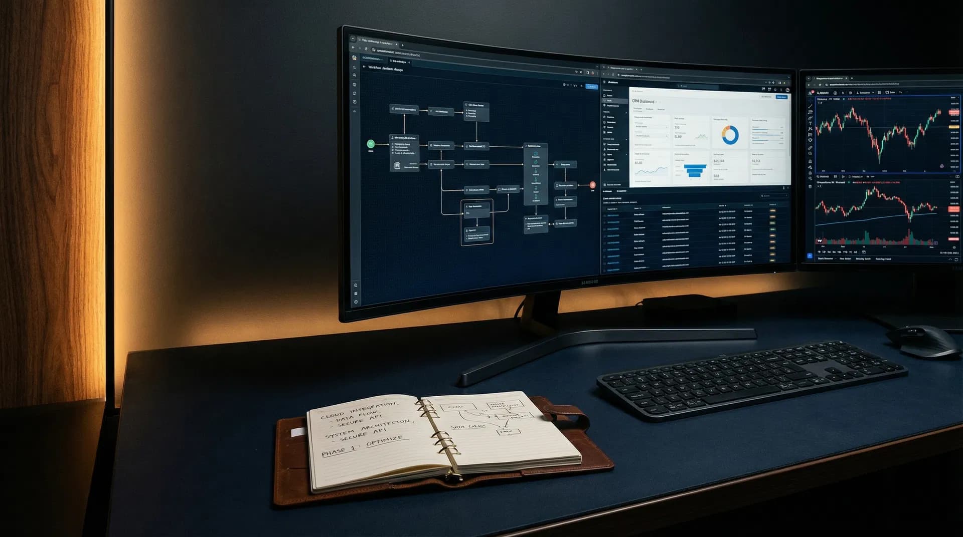 Business systems and automation — Zoho CRM and Books implementation, workflow automation, AI-assisted reporting